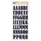 12 Packs: 91 ct. (1092 total) Glittered Black Foam Alphabet Stickers by Recollections™